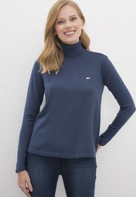 Kadın İndigo Kazak - 50225229034