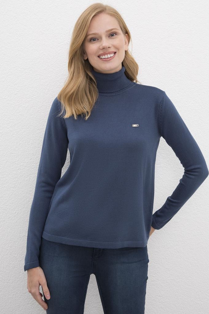 Kadın İndigo Kazak