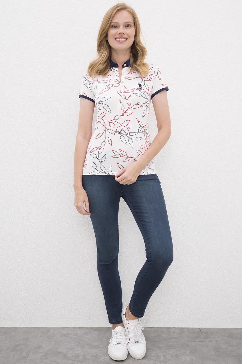 Kadın Lacivert Polo Yaka T-Shirt - 50225621004