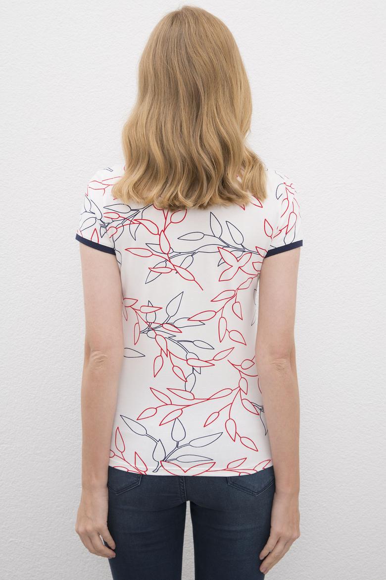 Kadın Lacivert Polo Yaka T-Shirt - 50225621004