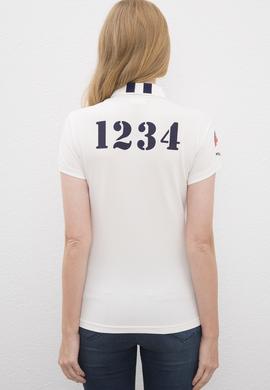 Kadın Beyaz Polo Yaka T-Shirt - 50220590007