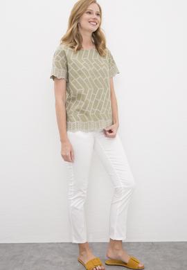 Kadın Beyaz Pantolon - 50222819031
