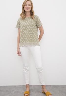 Kadın Beyaz Pantolon - 50222819031