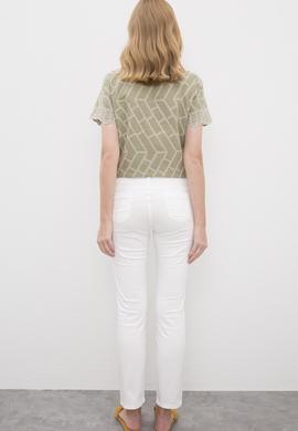 Kadın Beyaz Pantolon - 50222819031