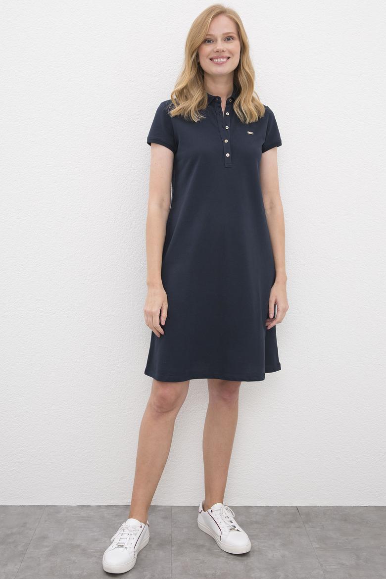 Kadın Lacivert Örme Elbise