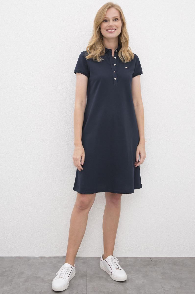 Kadın Lacivert Örme Elbise