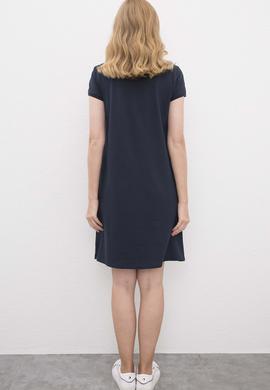 Kadın Lacivert Örme Elbise - 50225487009