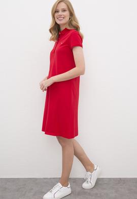 Kadın Kırmızı Örme Elbise - 50225487025
