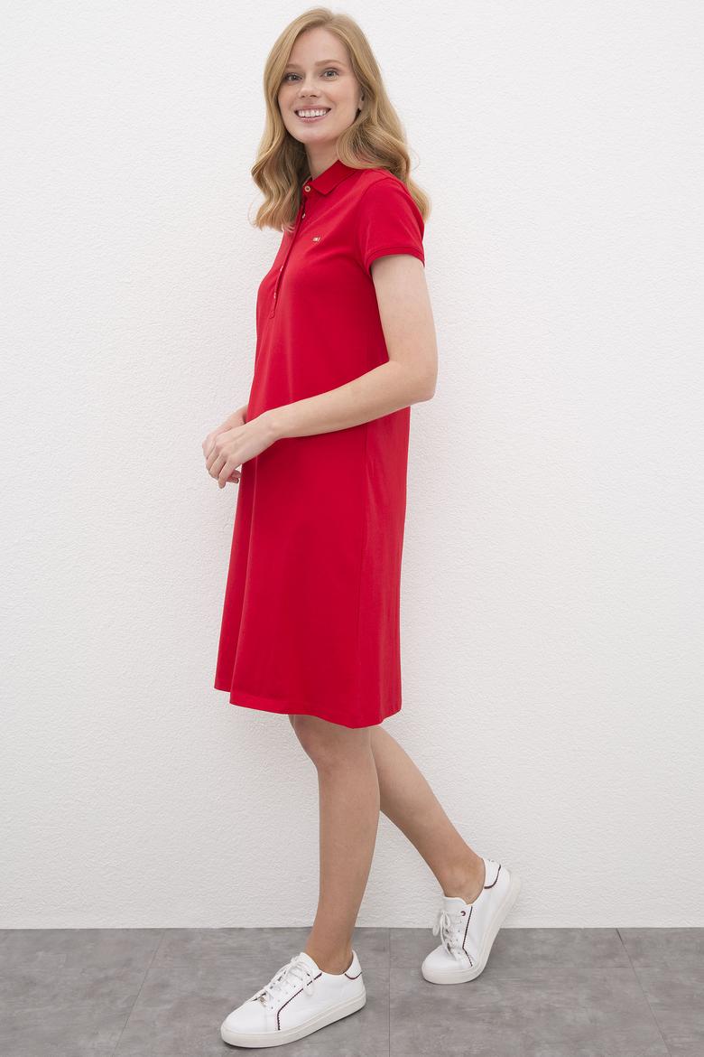 Kadın Kırmızı Örme Elbise - 50225487025