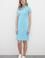 Kadın Turkuaz Örme Elbise