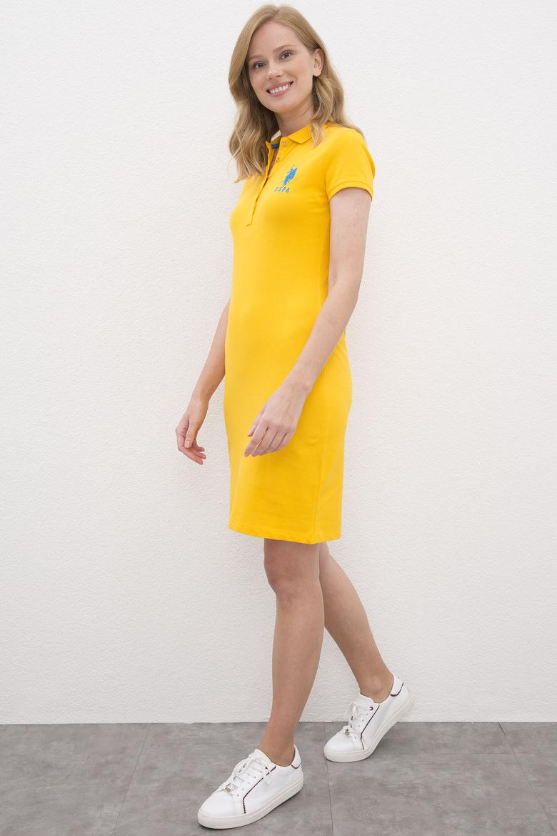 Kadın Sarı Örme Elbise - 50221981081