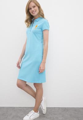 Kadın Turkuaz Örme Elbise - 50221981042