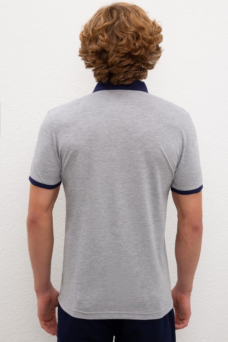 Erkek Gri Melanj Tişört - 50217786021
