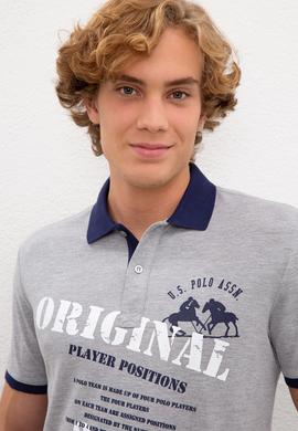 Erkek Gri Melanj Tişört - 50217786021