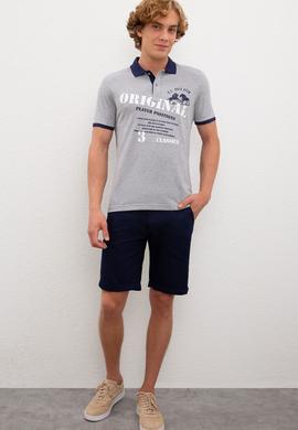 Erkek Gri Melanj Tişört - 50217786021