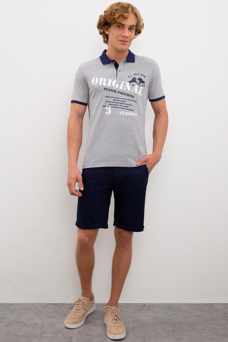 Erkek Gri Melanj Tişört - 50217786021