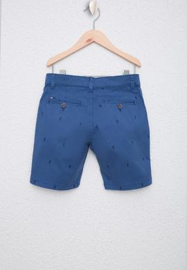 Erkek Çocuk Mavi Dokuma Bermuda Capri - 50198865042