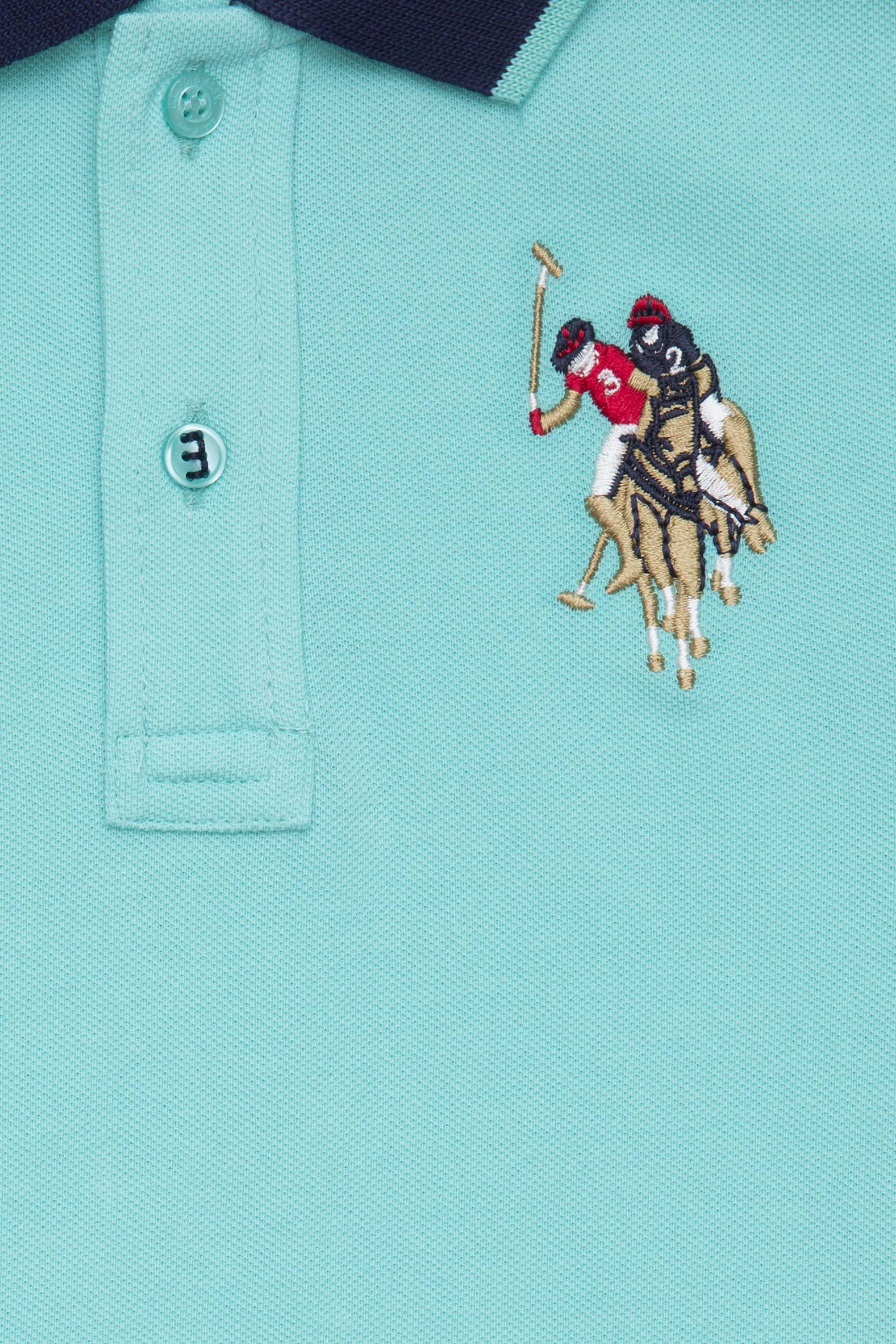 Erkek Çocuk Yeşil Polo Yaka Tişört - Image 4