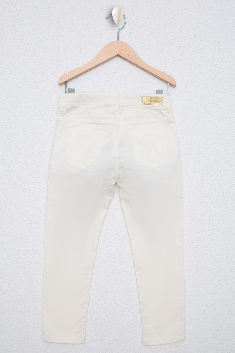 Kız Çocuk Beyaz Spor Pantolon - 50222847006