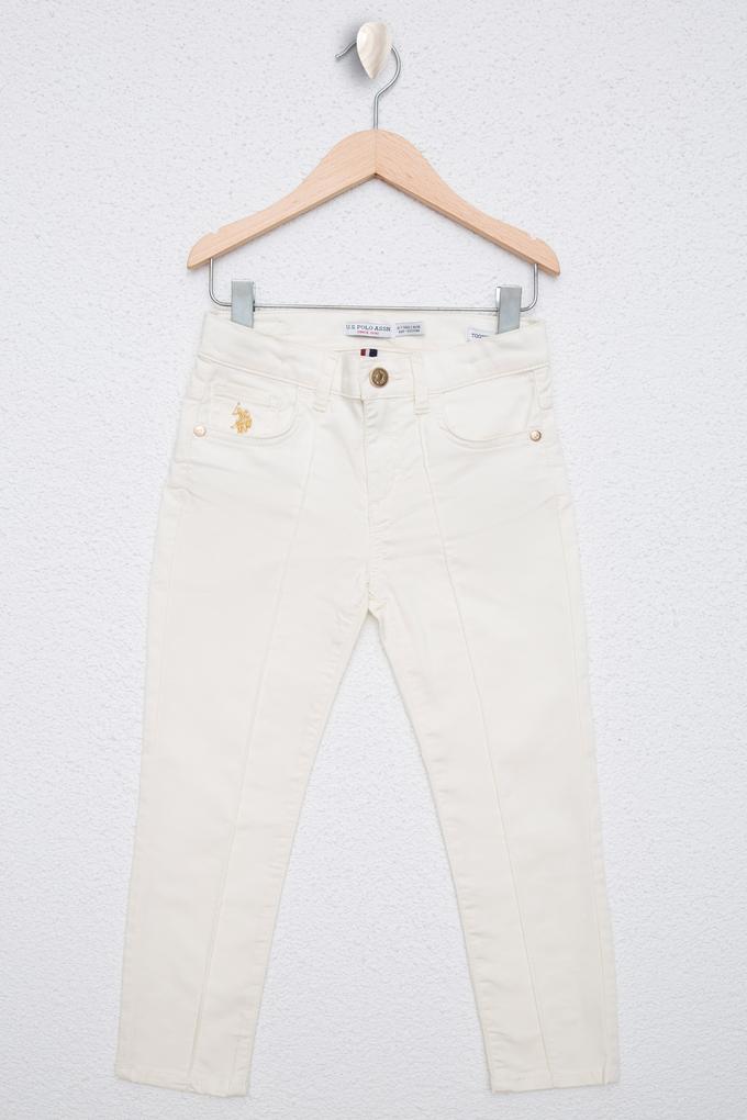 Kız Çocuk Beyaz Spor Pantolon