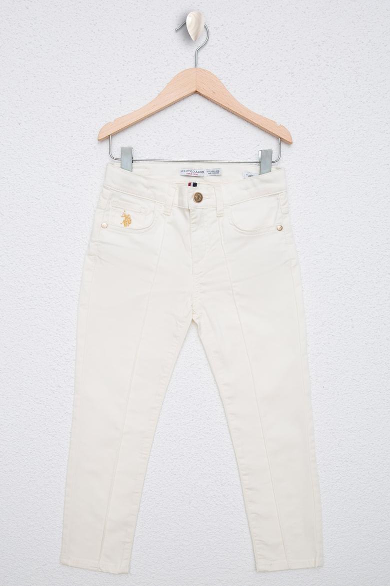 Kız Çocuk Beyaz Spor Pantolon