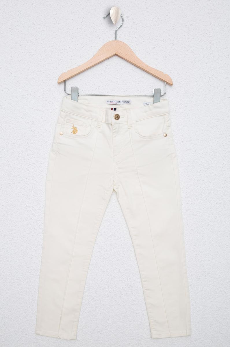 Kız Çocuk Beyaz Spor Pantolon