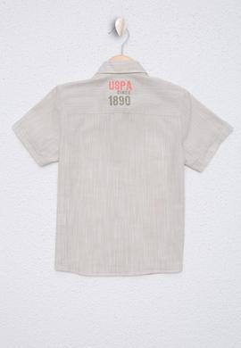 Erkek Çocuk Kum Kısa Kollu Gömlek - 50219358015