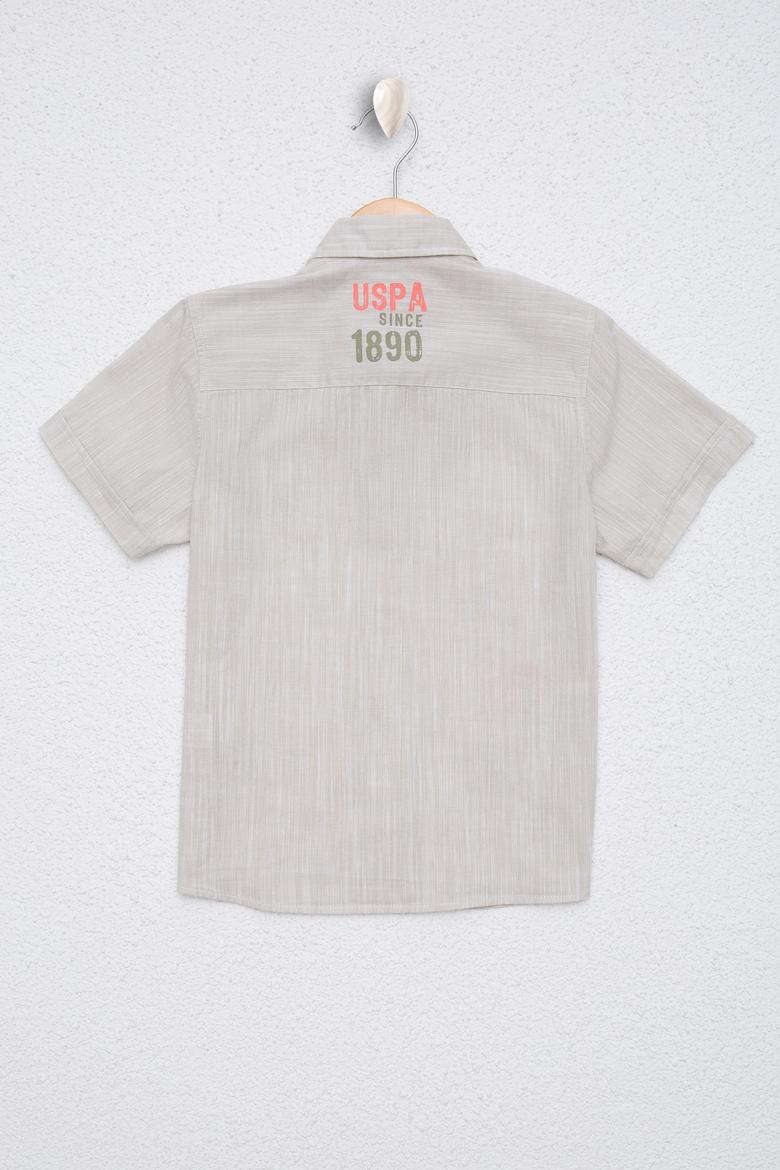 Erkek Çocuk Kum Kısa Kollu Gömlek - 50219358015