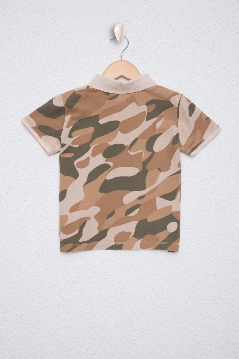 Erkek Çocuk Kum Polo Yaka Tişört - 50220434009