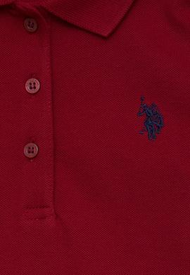 Çocuk Kırmızı Polo Yaka Basic Sweatshirt - 50226154005