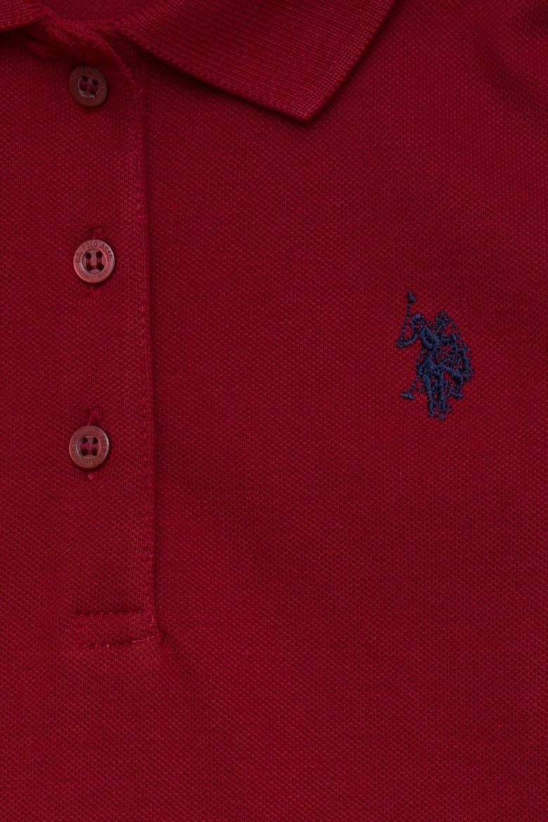 Çocuk Kırmızı Polo Yaka Basic Sweatshirt - 50226154005