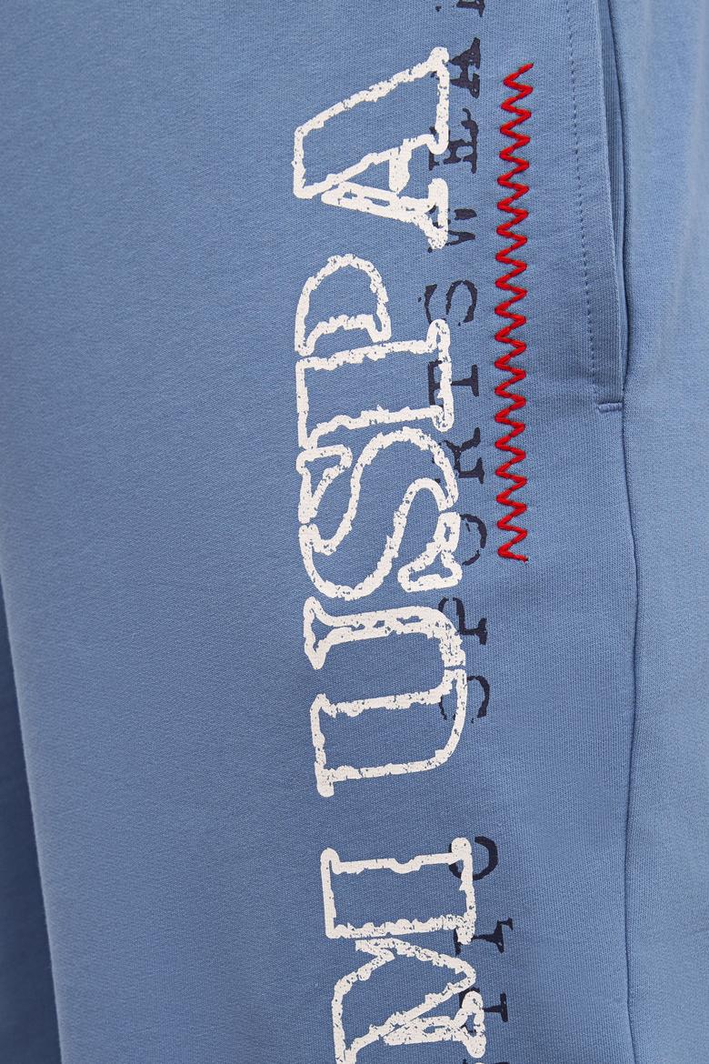 Erkek İndigo  Örme Şort - 50218871035