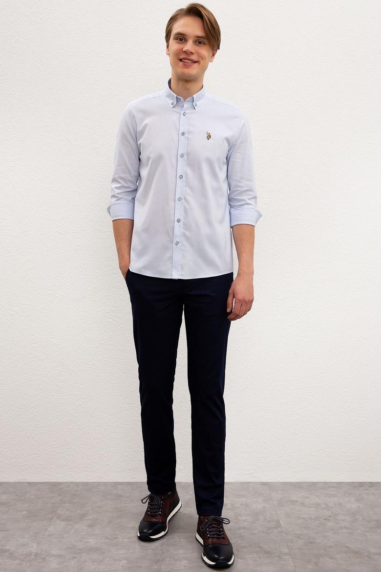 Erkek Mavi Gömlek Uzunkol Basic - 50218882013