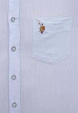 Erkek Mavi Gömlek Kısakol - 50218909021