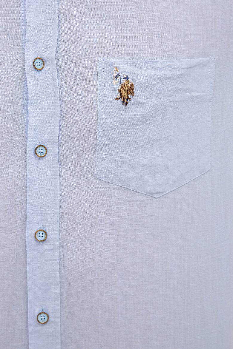 Erkek Mavi Gömlek Kısakol - 50218909021