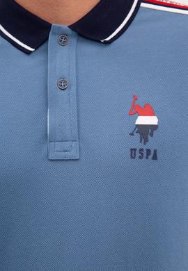 Erkek İndigo Polo Yaka T-Shirt - 50219180031