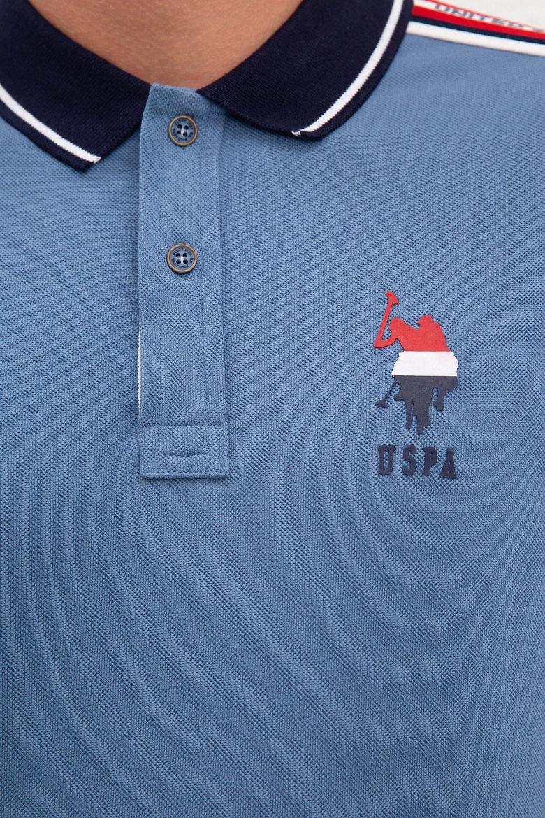 Erkek İndigo Polo Yaka T-Shirt - 50219180031