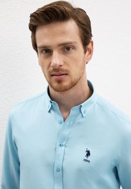 Erkek Yeşil Gömlek Uzunkol Basic - 50219726054