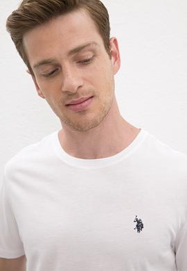 Erkek Beyaz Basic Tişört - 50222613001