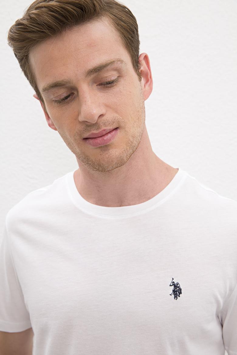 Erkek Beyaz Basic Tişört - 50222613001