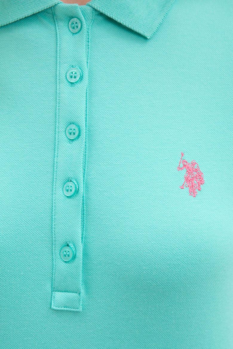 Kadın Mint Basic Polo Yaka Tişört - 50222743043