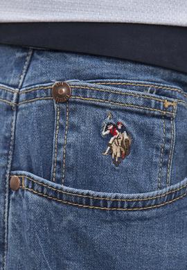 Erkek Mavi Denim Pantolon - 50222861007