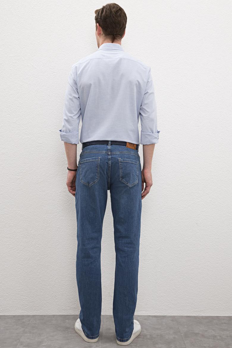 Erkek Mavi Denim Pantolon - 50222861007