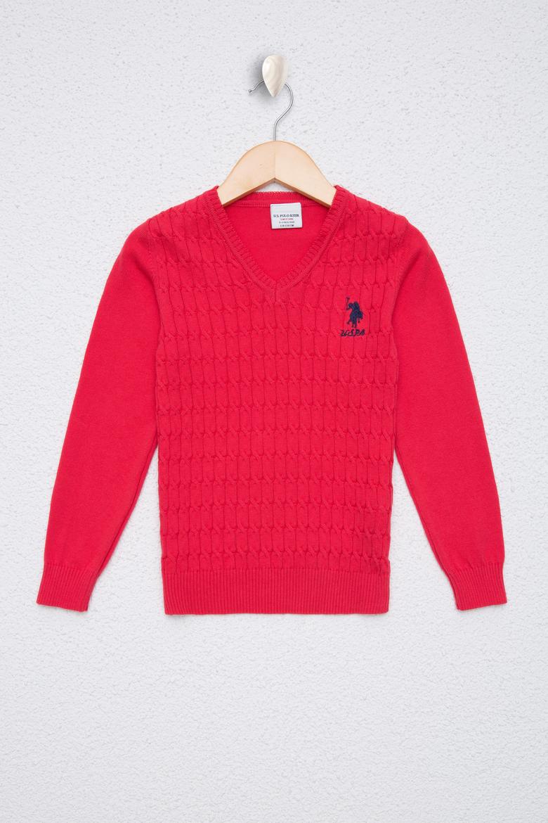 Kız Çocuk Fuşya Basic Kazak