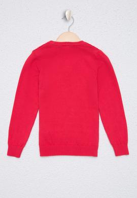 Kız Çocuk Fuşya Basic Kazak - 50224481055