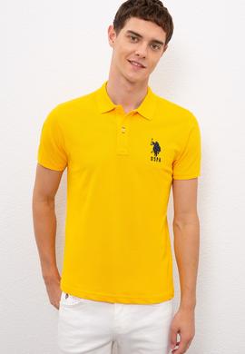 Erkek Koyu Sarı  Polo Yaka T-Shirt - 50218831098