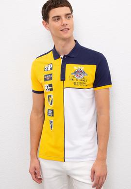 Erkek Koyu Sarı  Polo Yaka T-Shirt - 50218870095