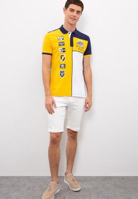 Erkek Koyu Sarı  Polo Yaka T-Shirt - 50218870095