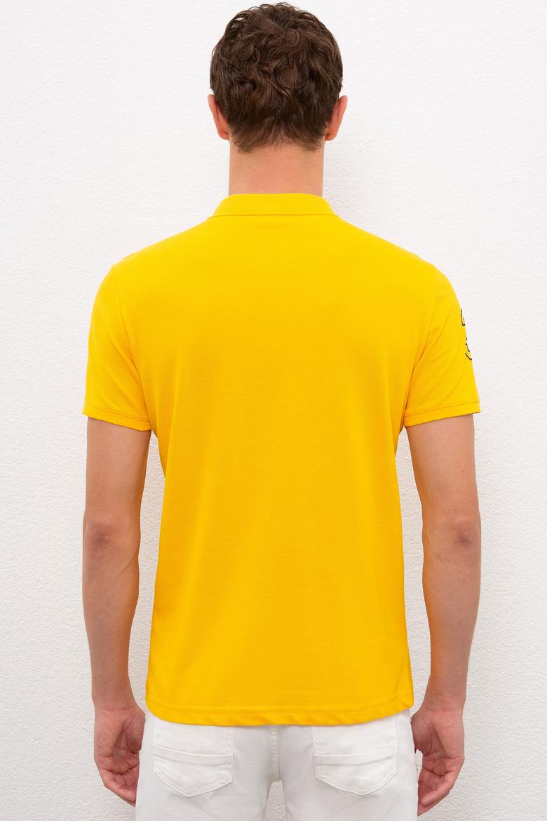 Erkek Koyu Sarı  Polo Yaka T-Shirt - 50218831098