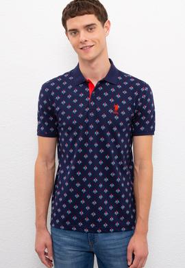 Erkek Lacivert Polo Yaka T-Shirt - 50218805023